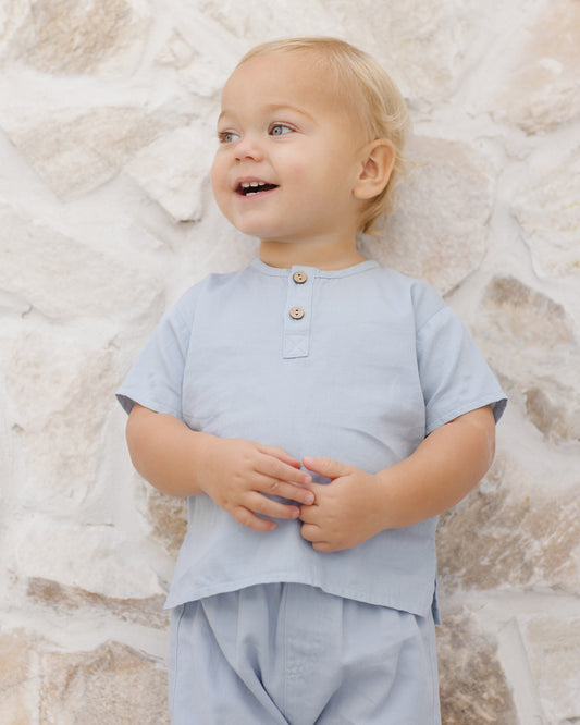 Henry top and pant set Chambray