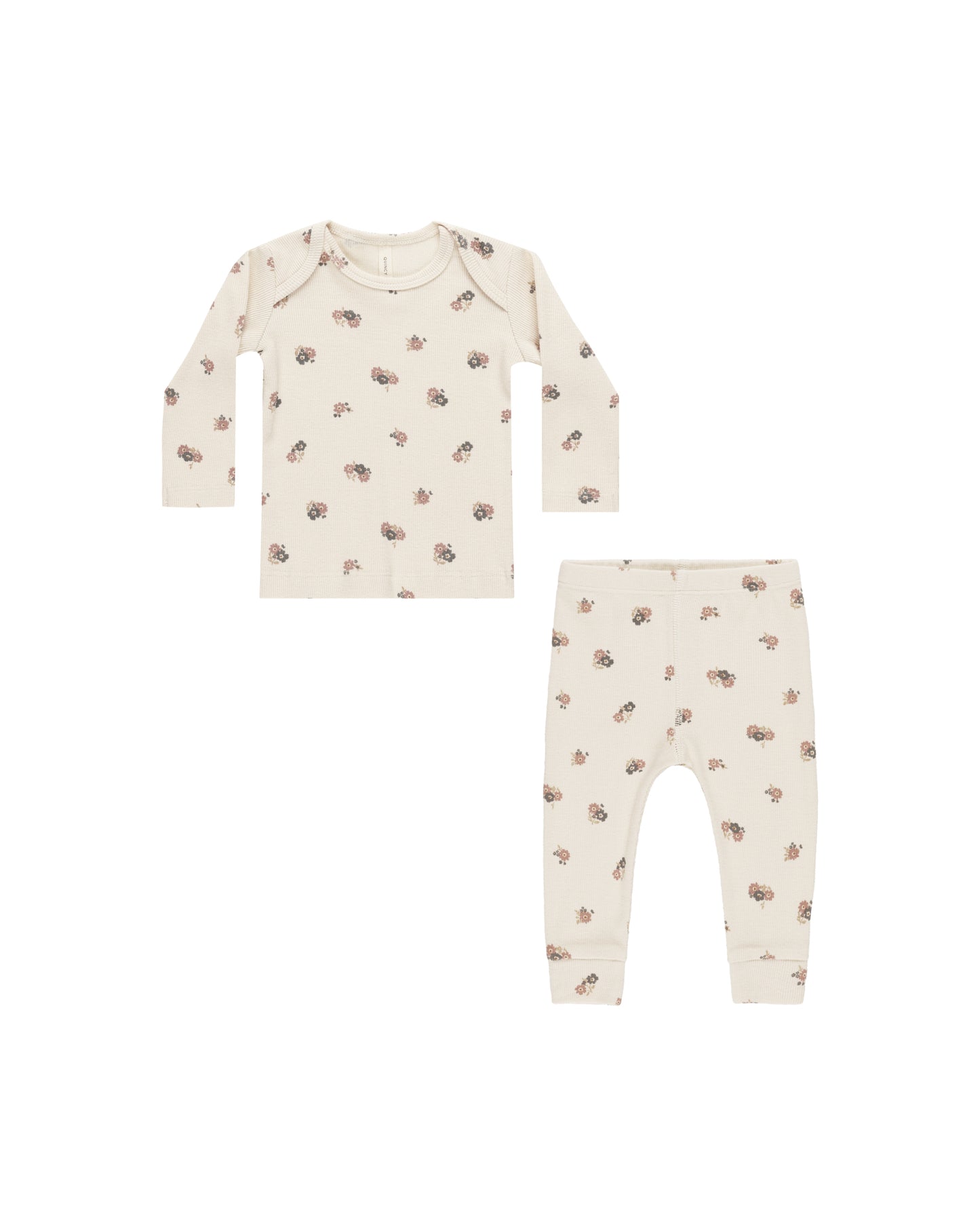 Pointelle floral set