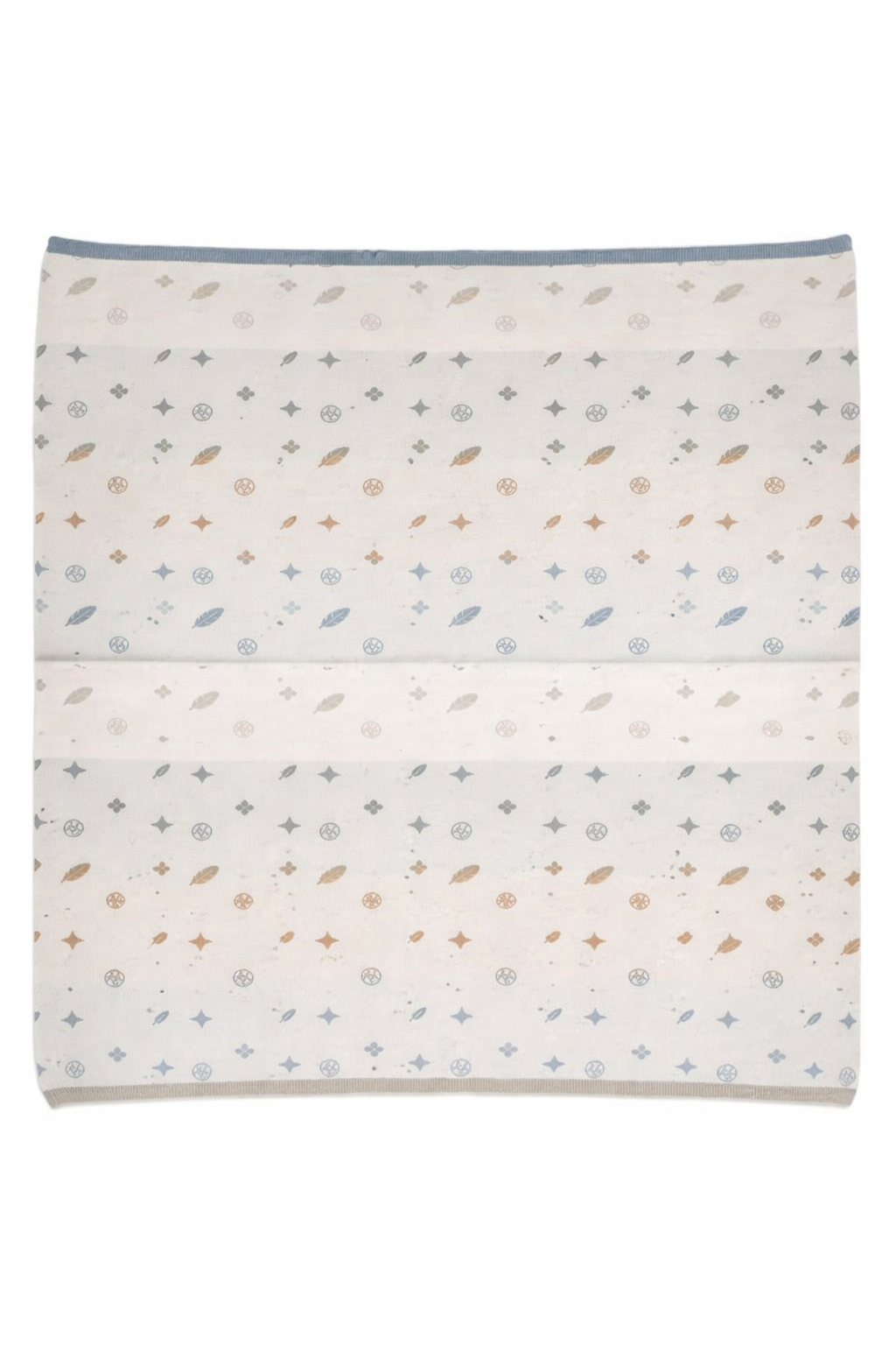 Logo Knit Blanket Blue