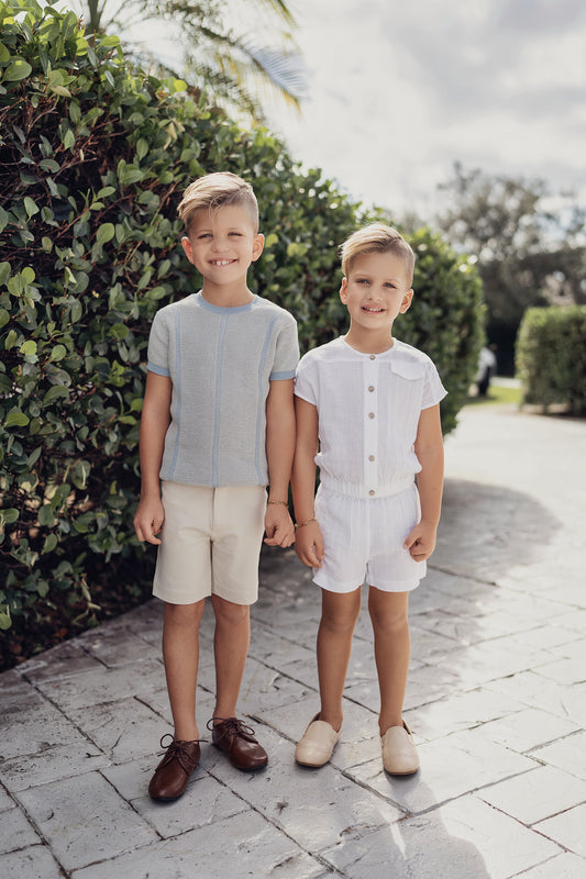 Apricot - Boys Shirt With Shorts