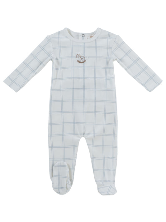Whinny Plaid Footie
