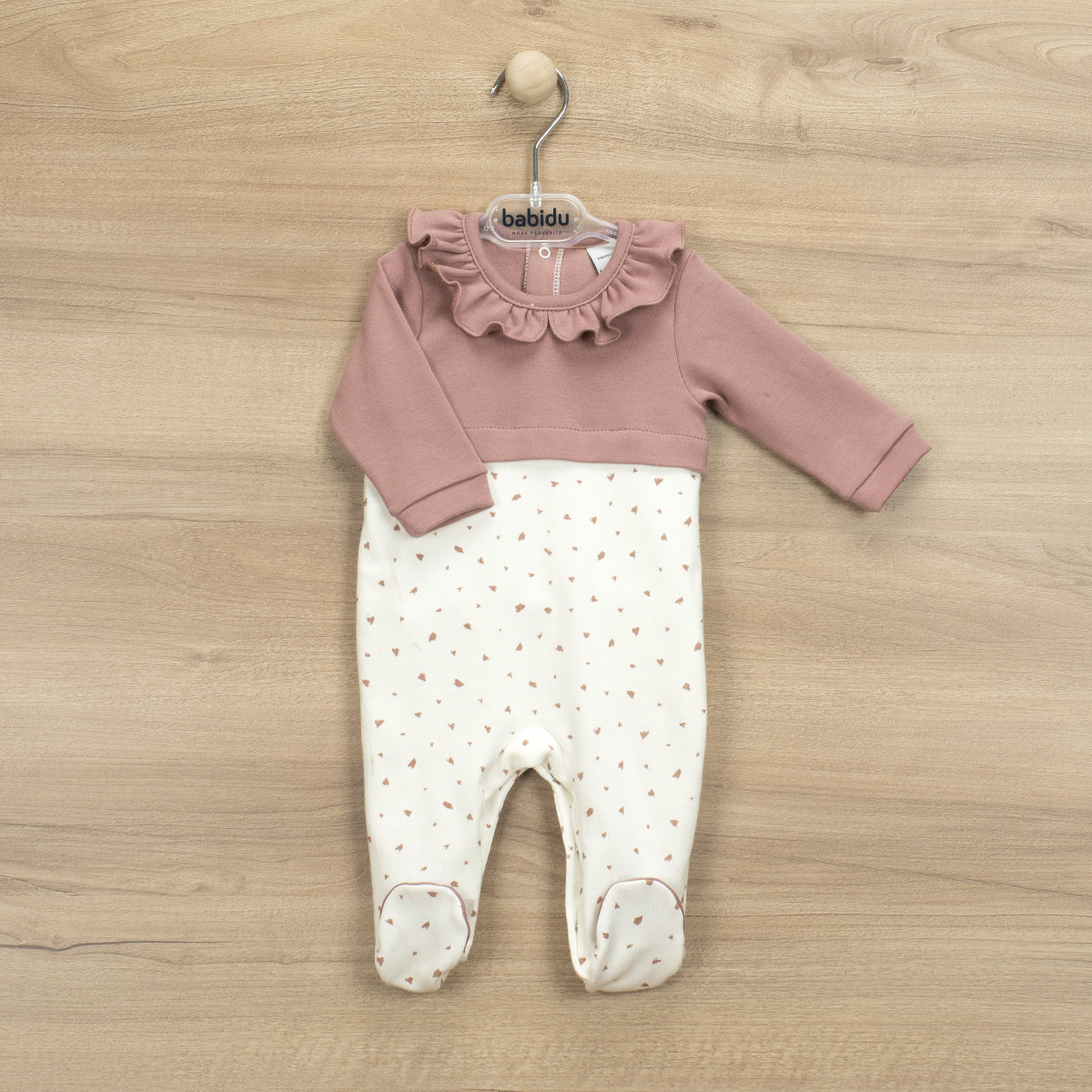 FRILLS COLLAR ROMPER VANILLA