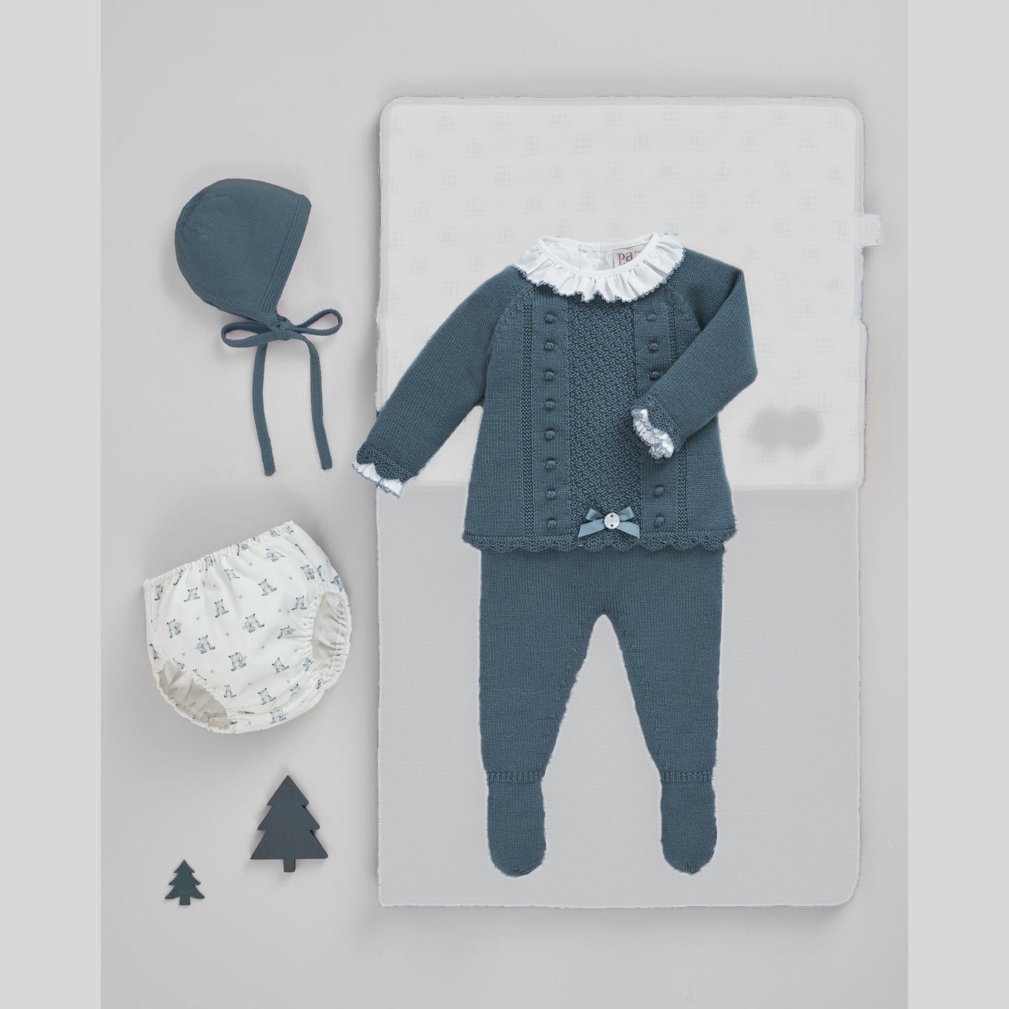 KNIT SWEATER SET + BLOUSE "TEDDY"