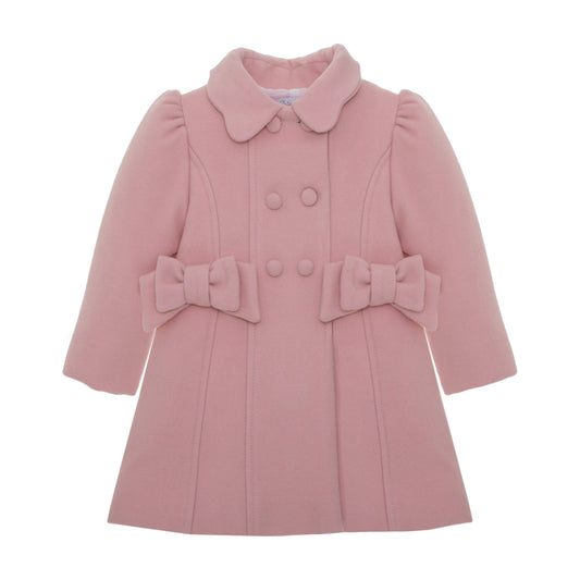 Pink Coat with Bow Pocket