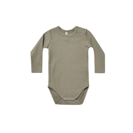 RIBBED LONG SLEEVE BODYSUIT | FERN