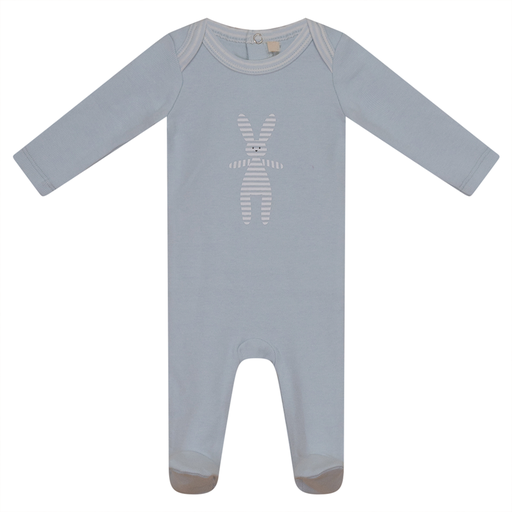 Footie with Bunny Design and matching Hat