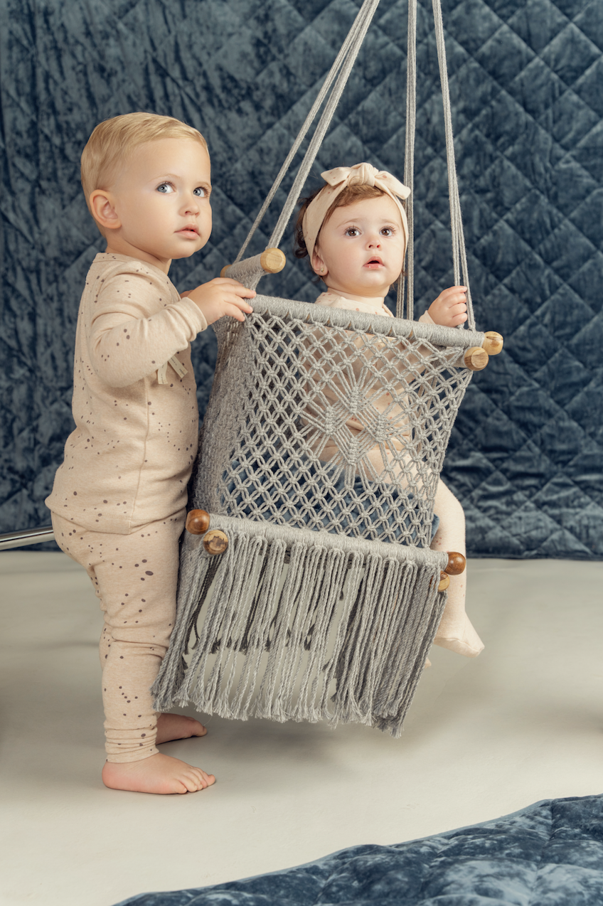 Fragile Bebe - Baby Boy 2 PCS Set With Knot At Side