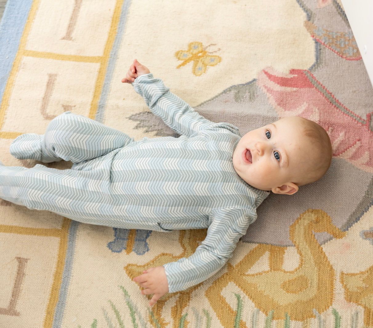 Baby 2 Tone Chevron Romper