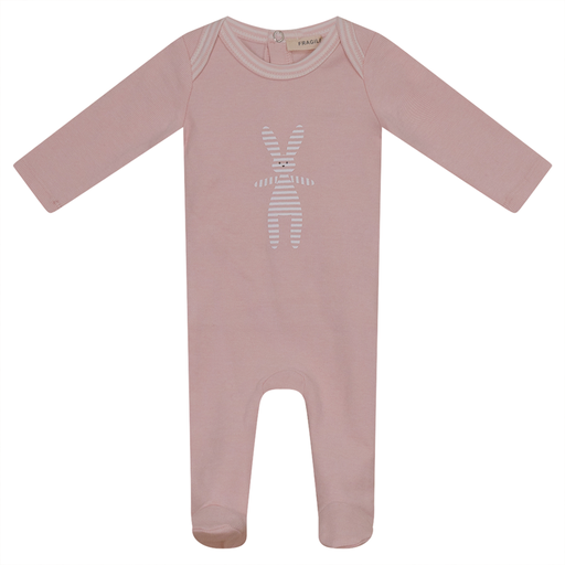 Footie with Bunny Design and matching Hat