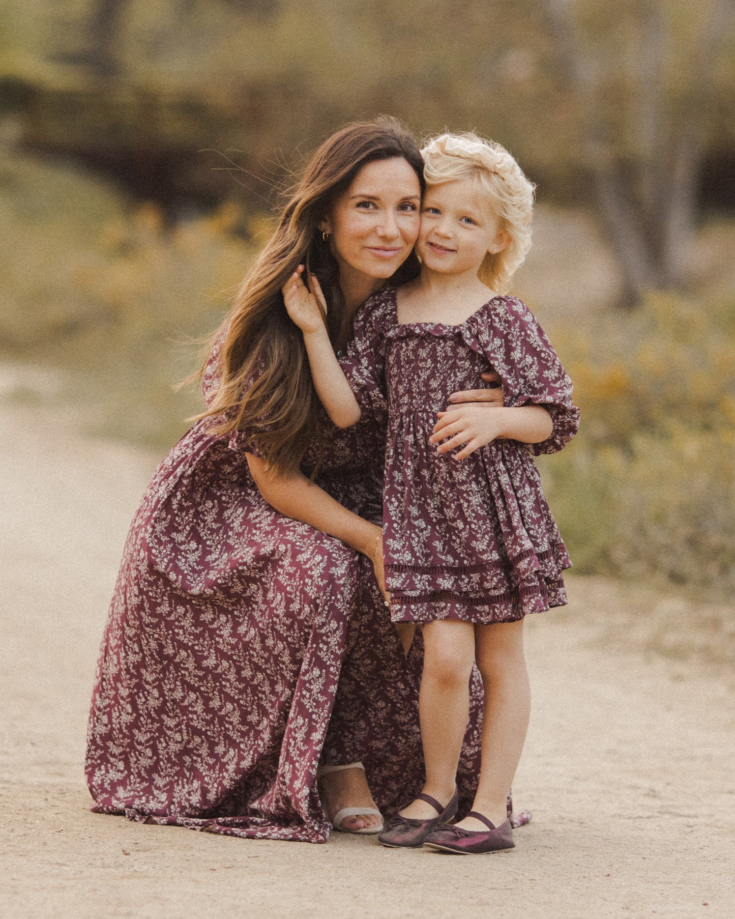 Elodie dress winter vines