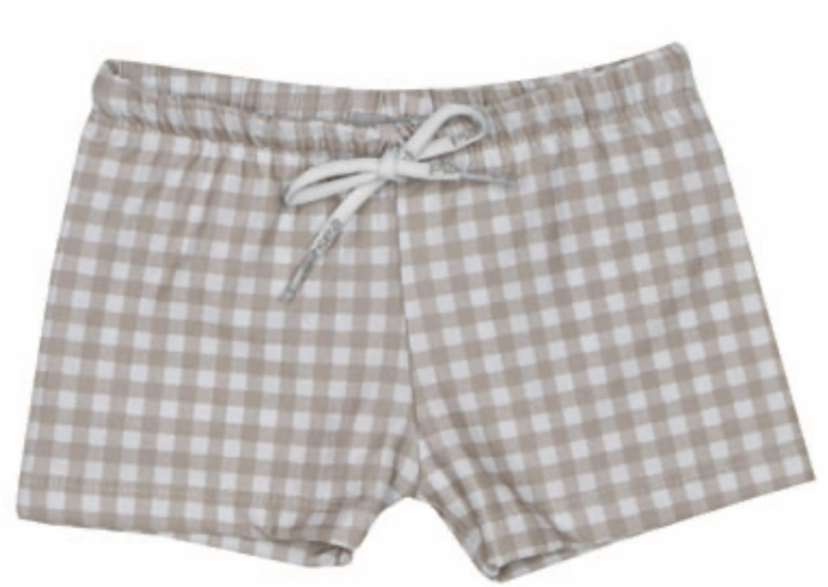 Gingham Beige Set