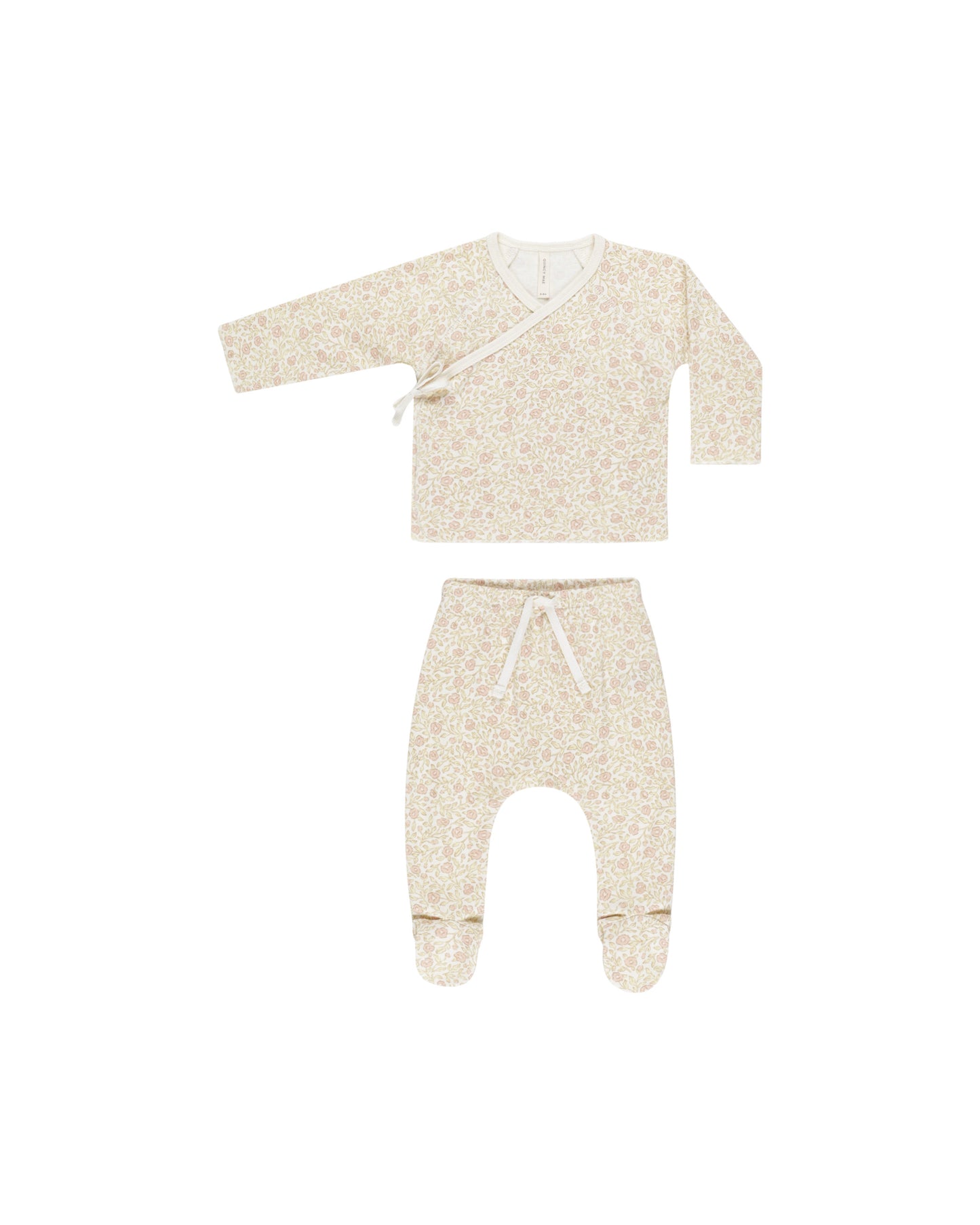 Wrap Top and Footed Pant set