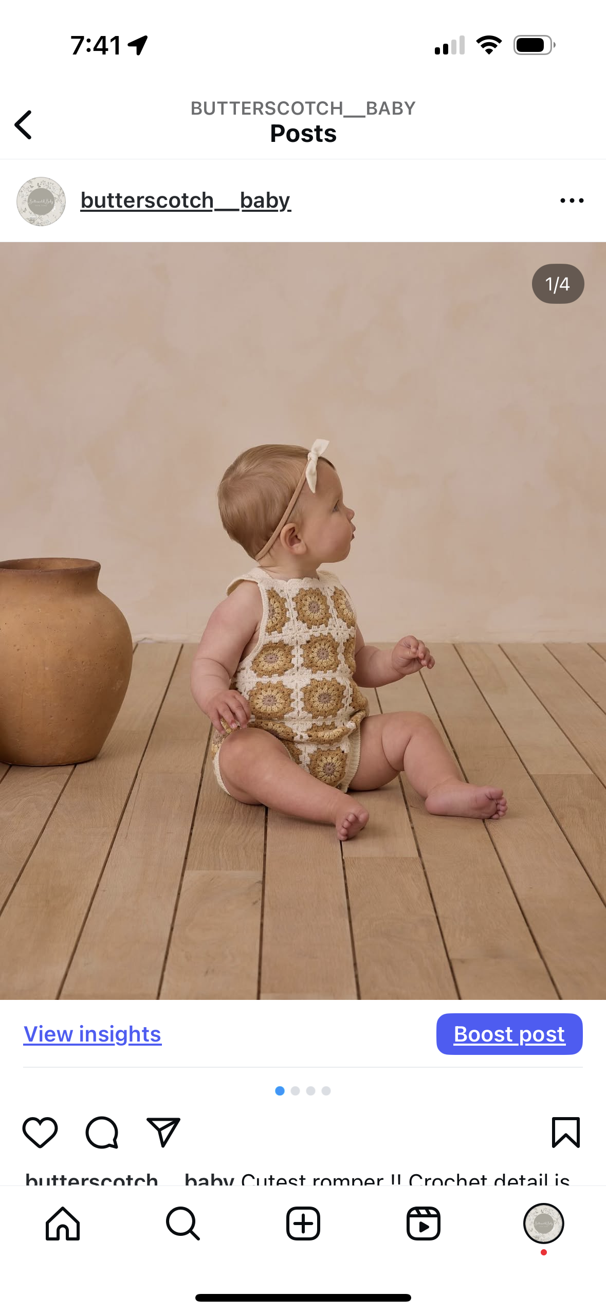Crochet Romper Marigold Daisy