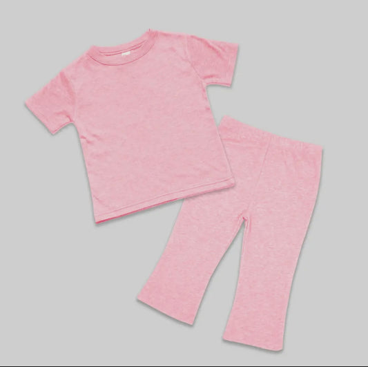 Short Sleeve Flared Blank Set