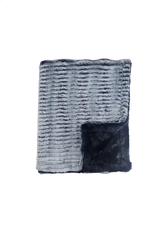 Ziggy navy minky blanket