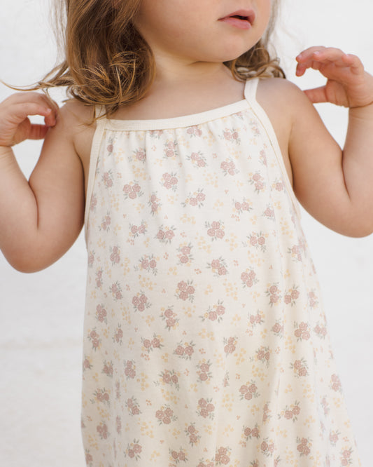 Smocked Jumpsuit Flower Field