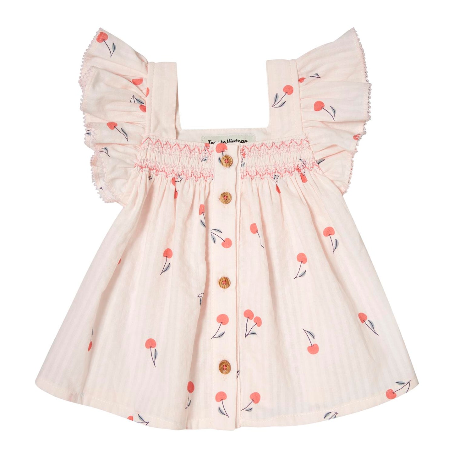Cherry Printed Ruffle Bloomer and Blouse Set