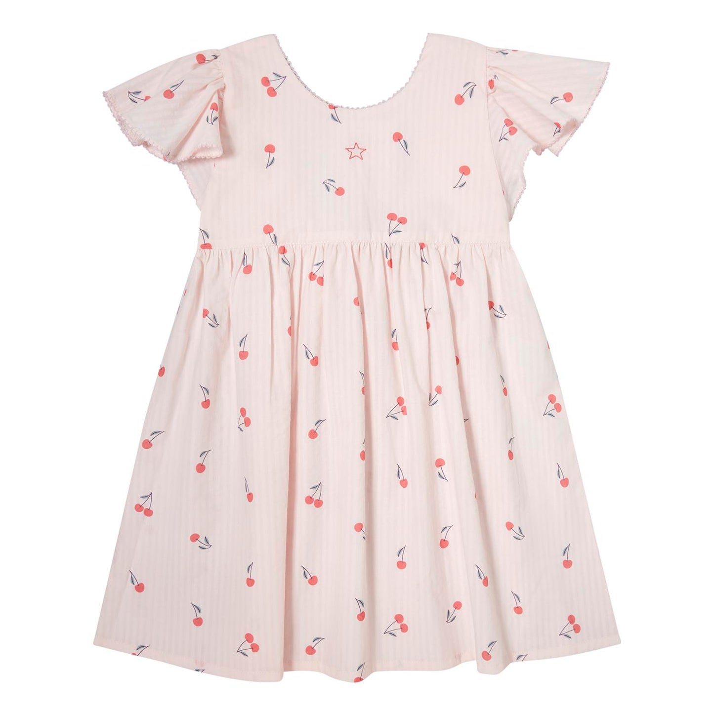 SHORT CHERRIES PRINT DRESS