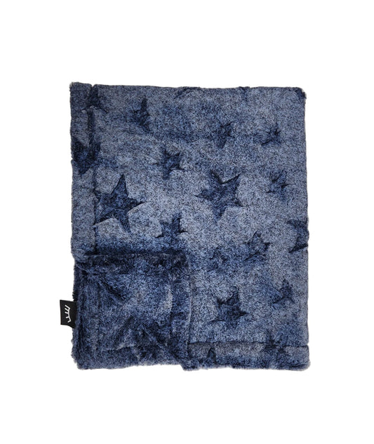 Stars Chambray minky blanket