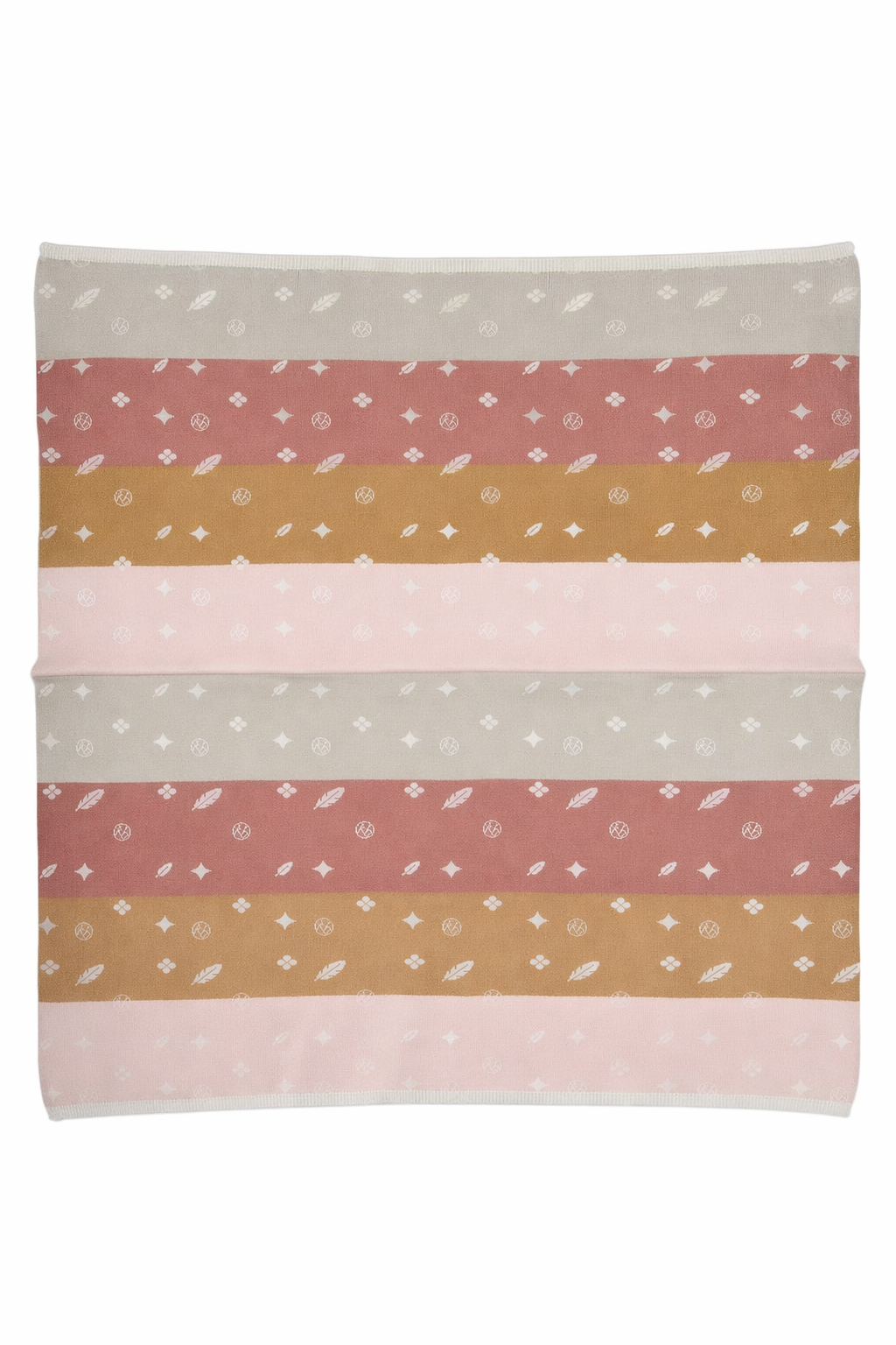 Logo Knit Blanket Pink