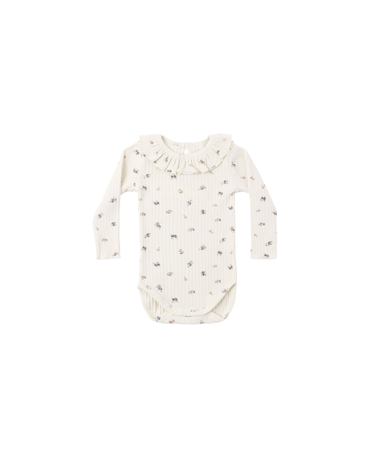 Ruffle Collar Bodysuit/Pant Set Natural Ditsy