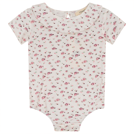 Fragile - Baby Short Onesie With Ruffle Collar