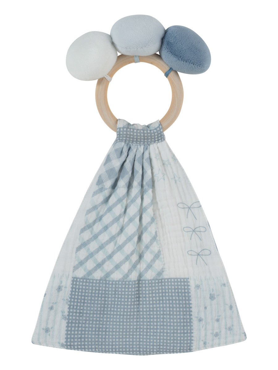 Patchwork Lovey Ring Toy
