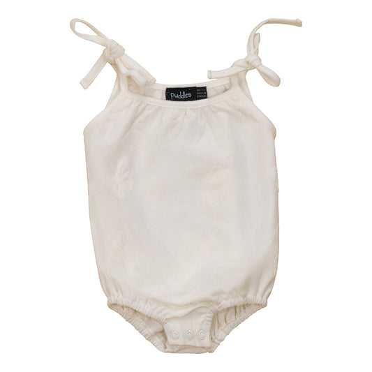 Terry baby girl one piece romper