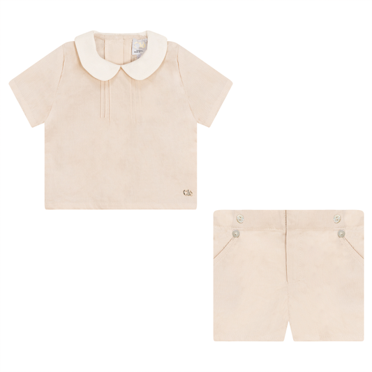 2 pc boys set with collar