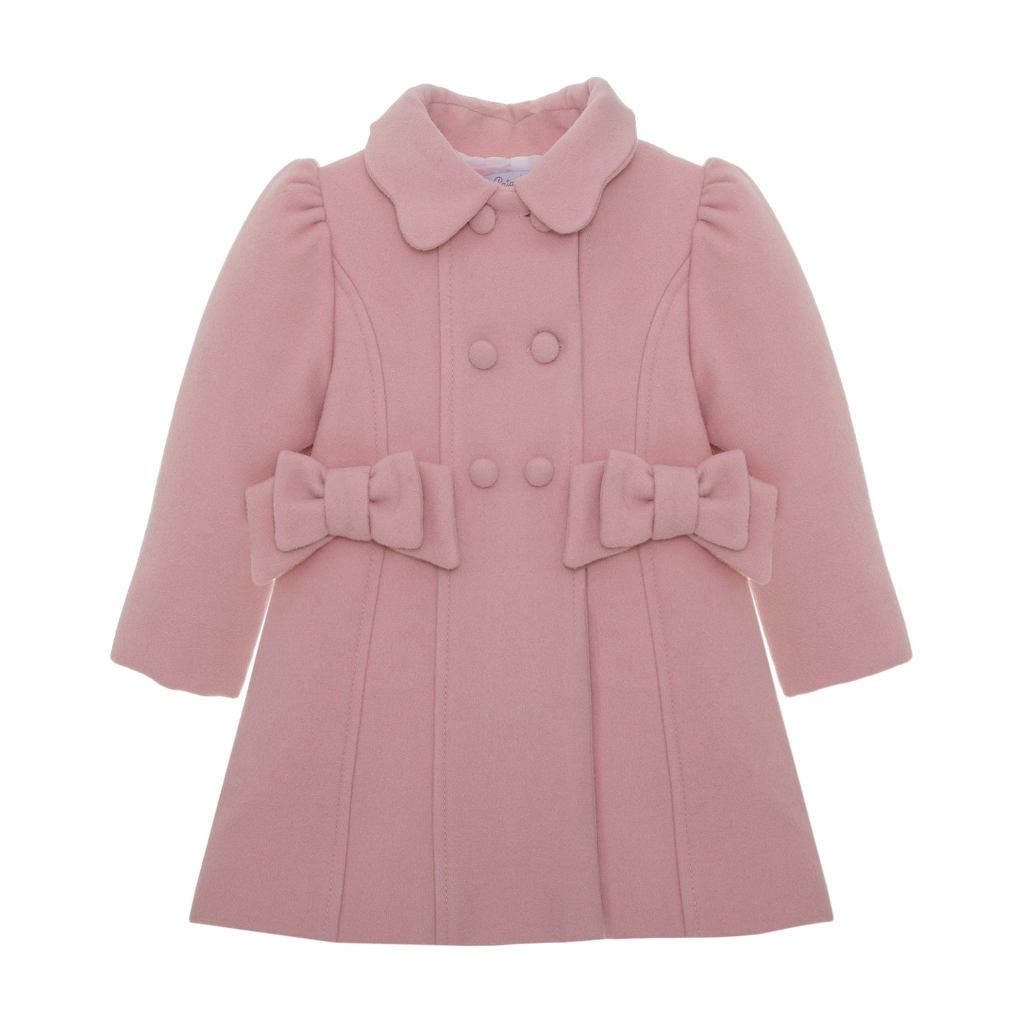 Pink Coat with Bow Pocket