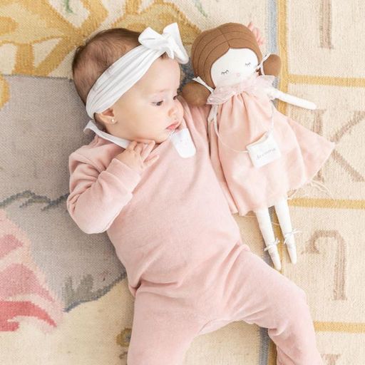 Baby Romper With White Collar And Pocket