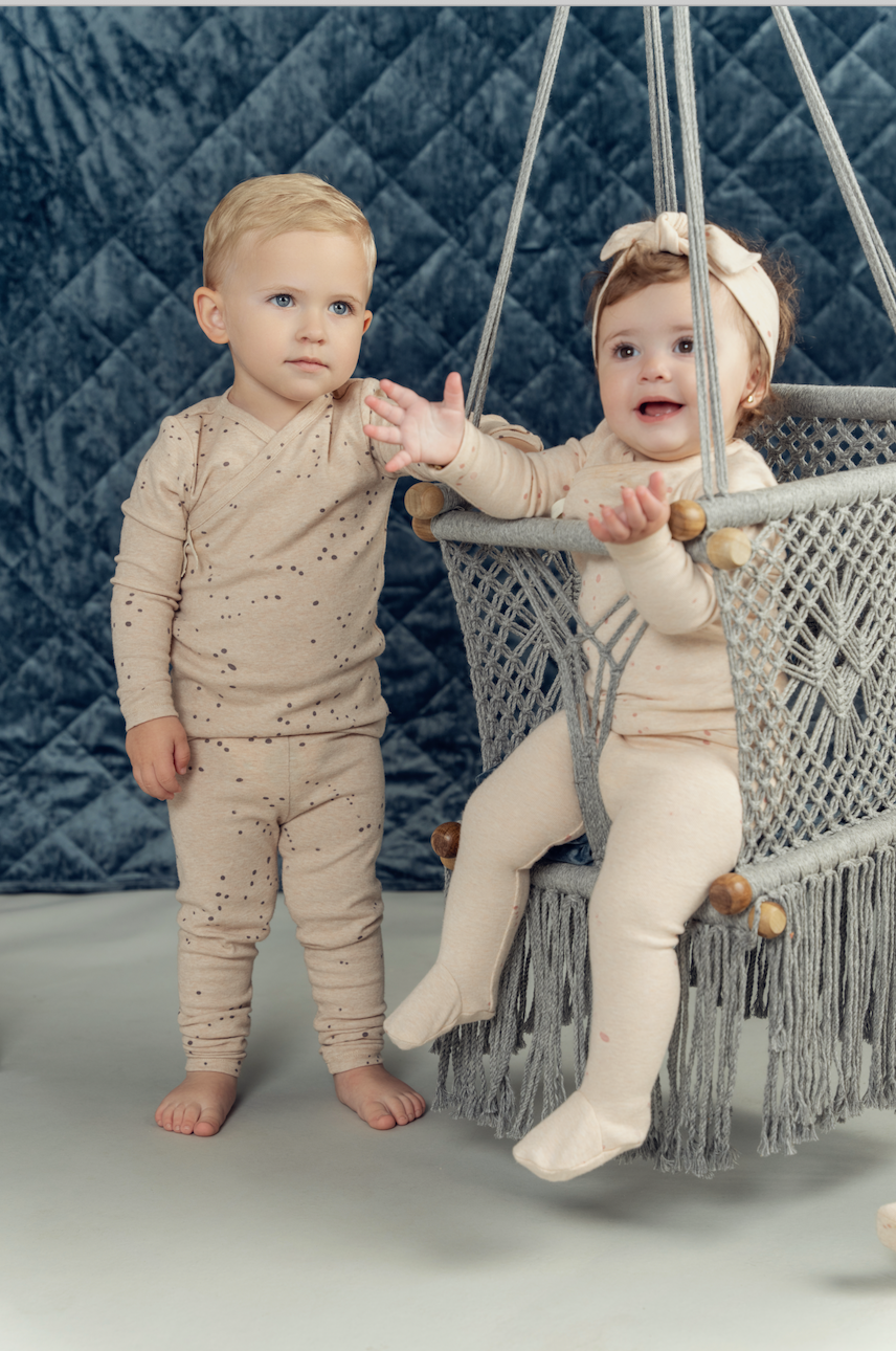 Fragile Bebe - Baby Boy 2 PCS Set With Knot At Side