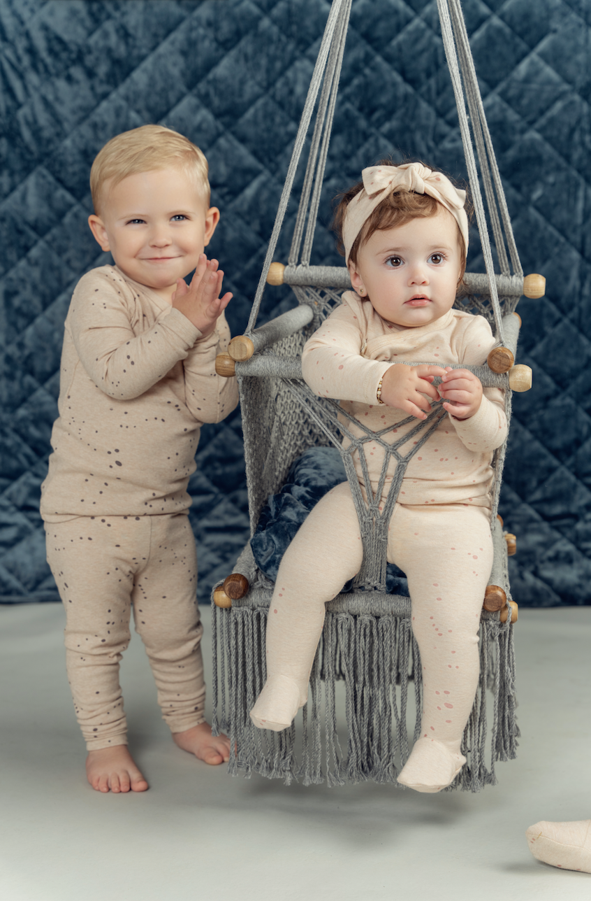 Fragile Bebe - Baby Boy 2 PCS Set With Knot At Side