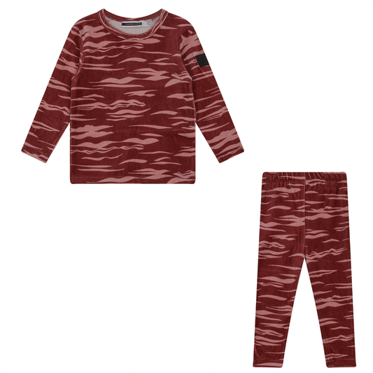 Animal Print Velour Girls 2 PC Set