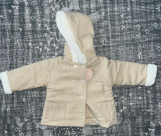 Coat with Fur Cuffs