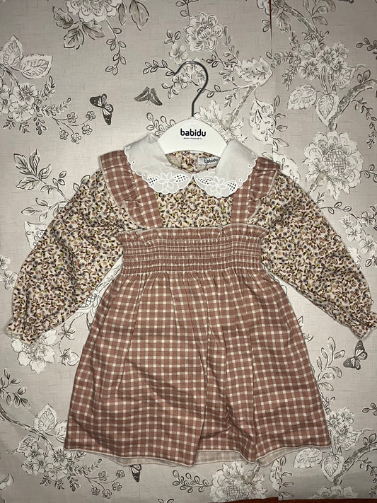 PINK OVERALL DRESS + SHIRT DELTA